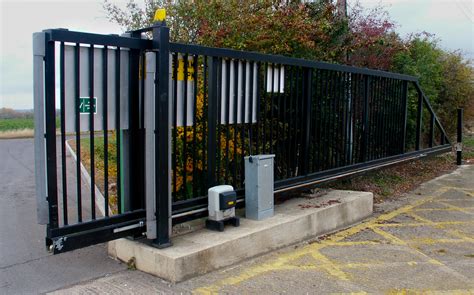 electric gate with masoary storage box|sliding gates for storage.